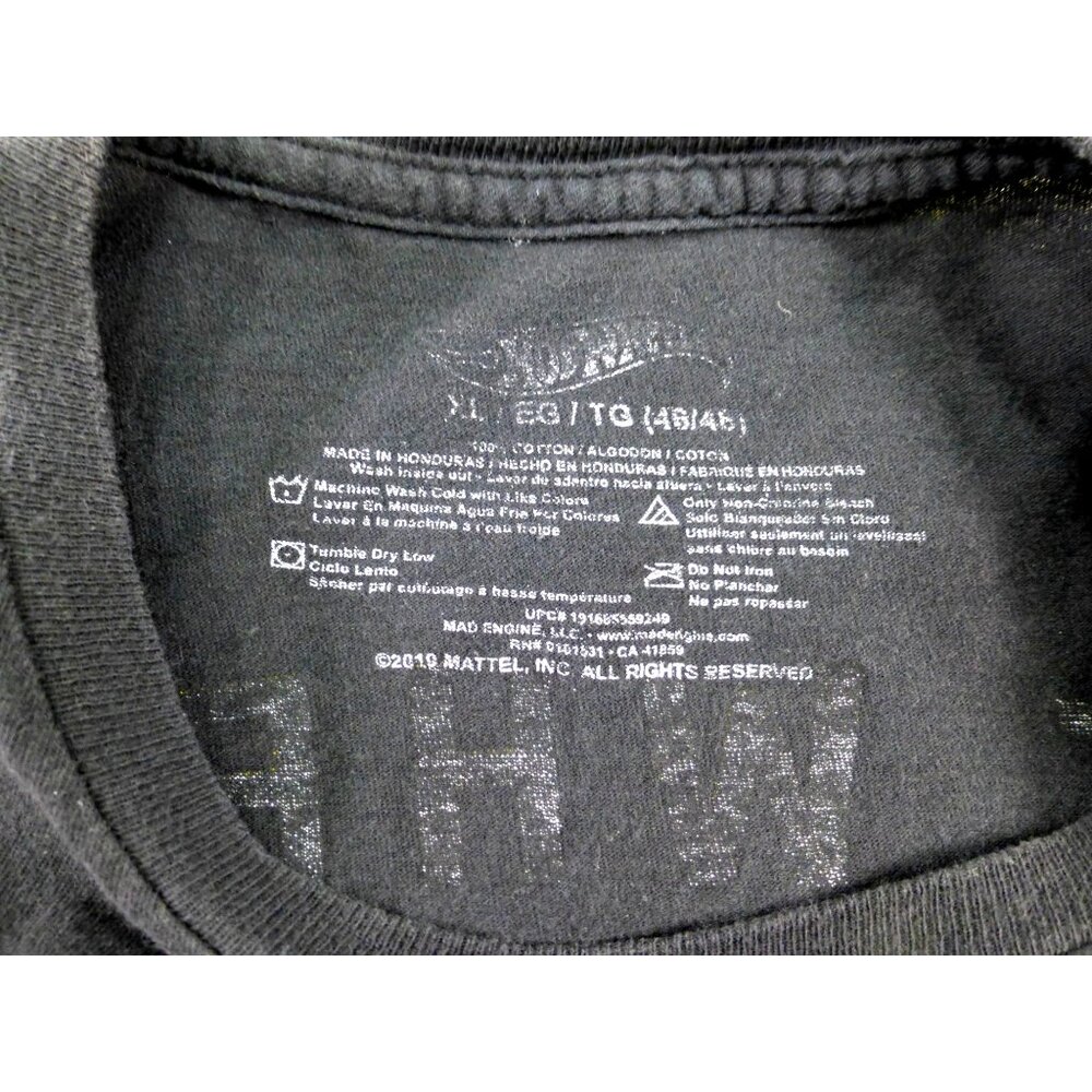 Hot Wheels Legends 2019 Tour T-Shirt Charlotte Black XL Car Enthusiast Tee - Picture 4 of 7